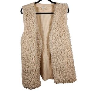 Terra & Sky Women’s Size 3X Sherpa Vest NWT